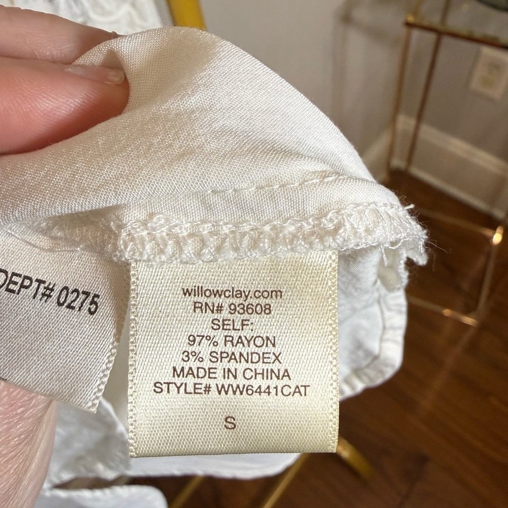 Willow & Clay Cream Off-Shoulder Blouse - Picture 8 of 8